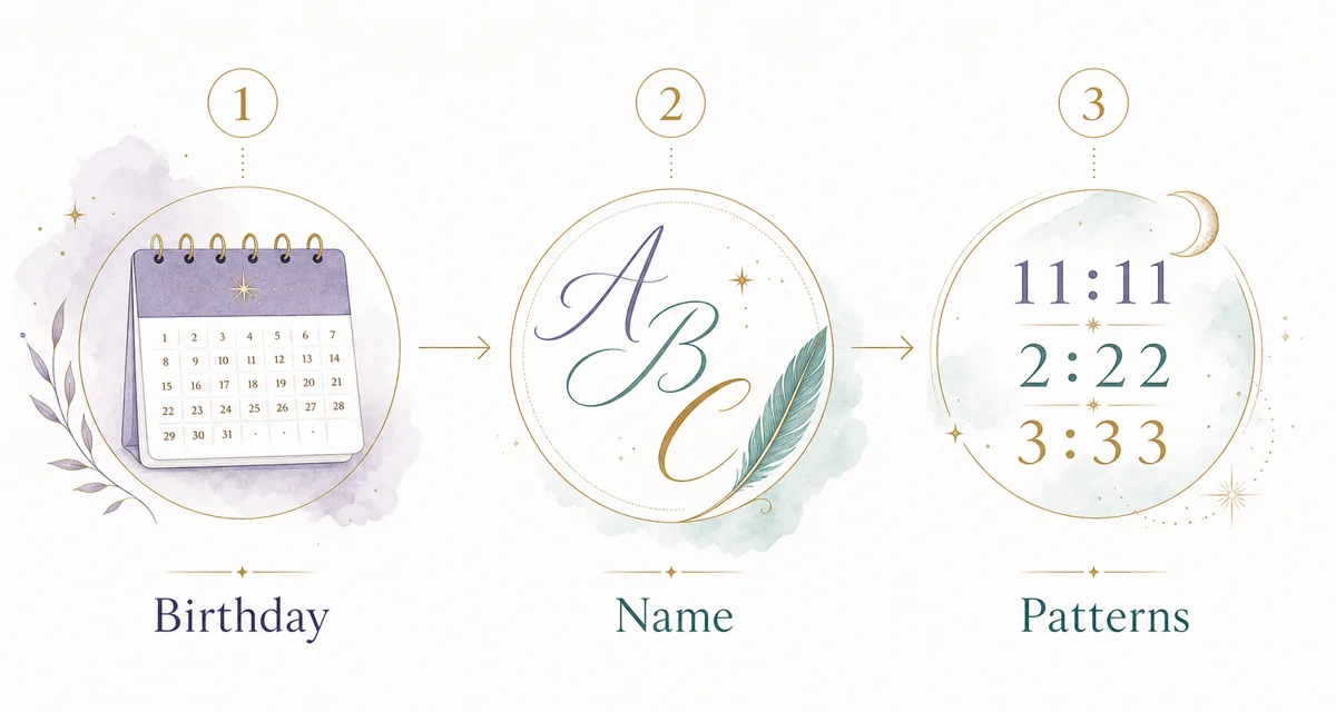 Three ways to find your angel number: birthday, name, and repeating patterns